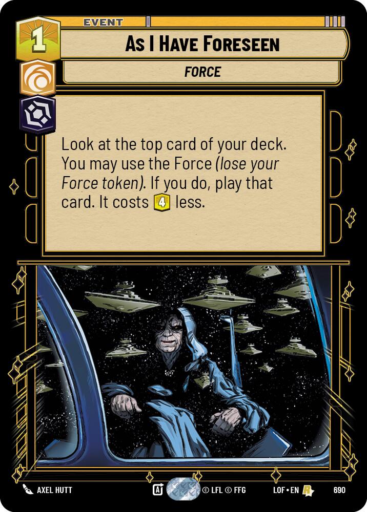 {SW-R}As I Have Foreseen (690) (Foil) (690) [Legends of the Force]