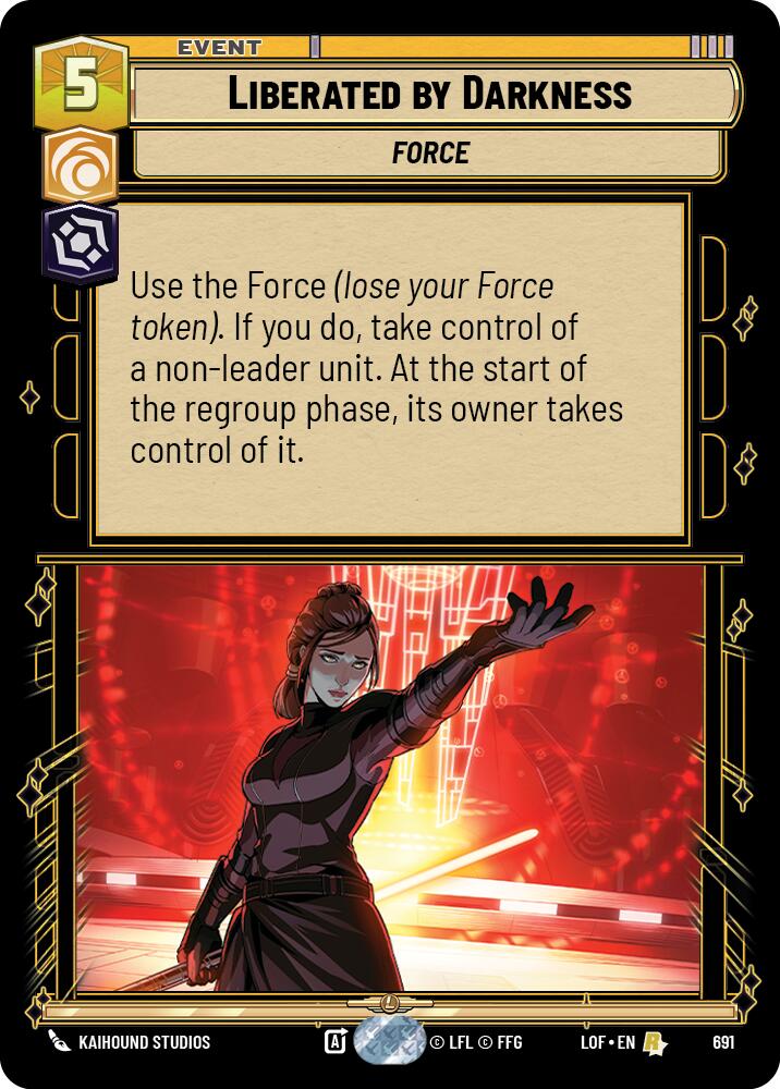 {SW-R}Liberated by Darkness (691) (Foil) (691) [Legends of the Force]
