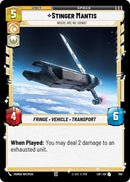 {SW-C}Stinger Mantis (700) - Where Are We Going? (Foil) (700) [Legends of the Force]