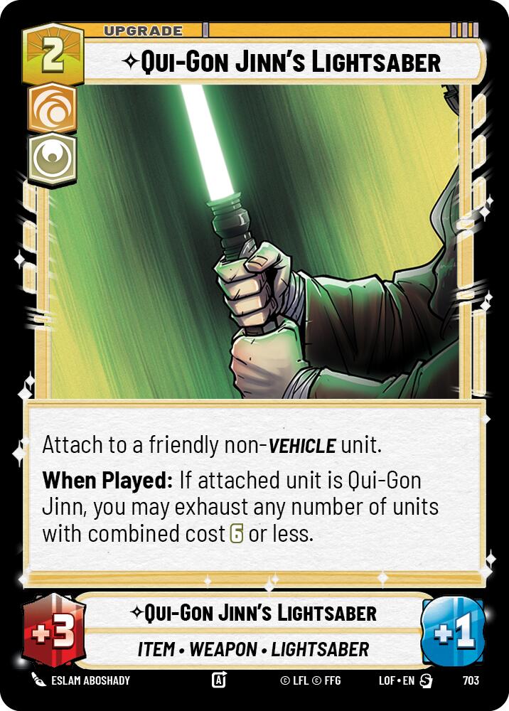 {SW-R}Qui-Gon Jinn's Lightsaber (703) (Foil) (703) [Legends of the Force]