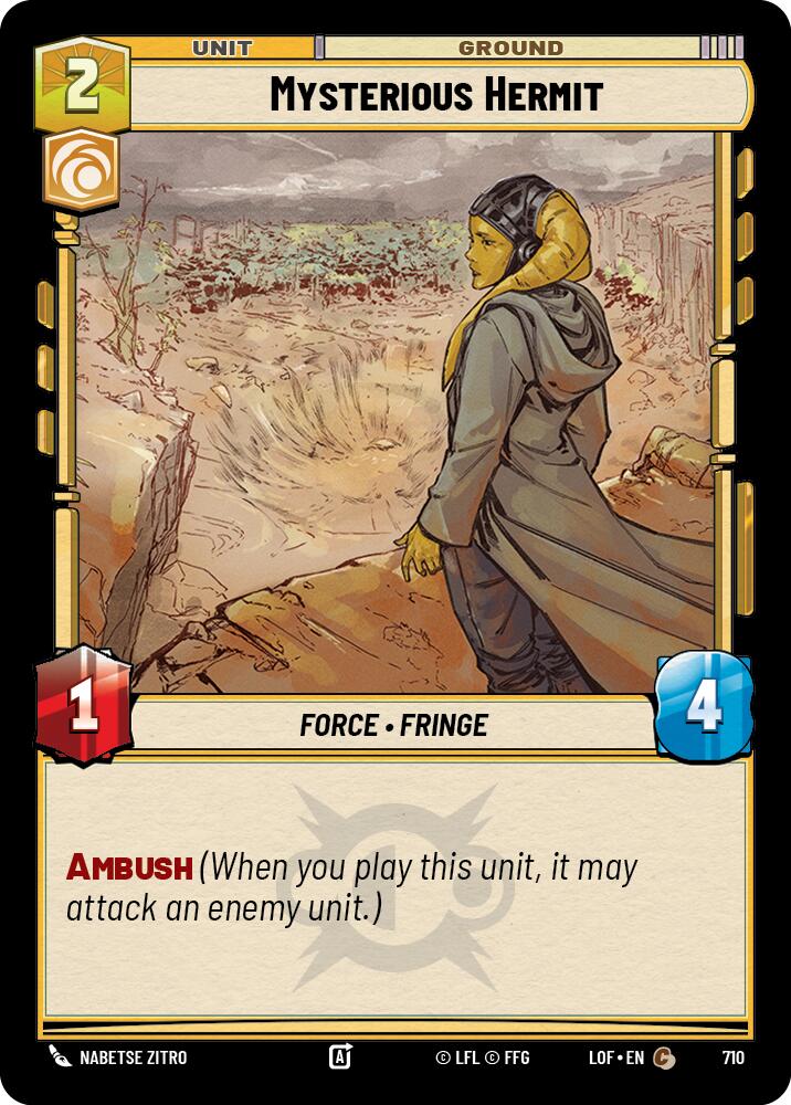 {SW-C}Mysterious Hermit (710) (Foil) (710) [Legends of the Force]