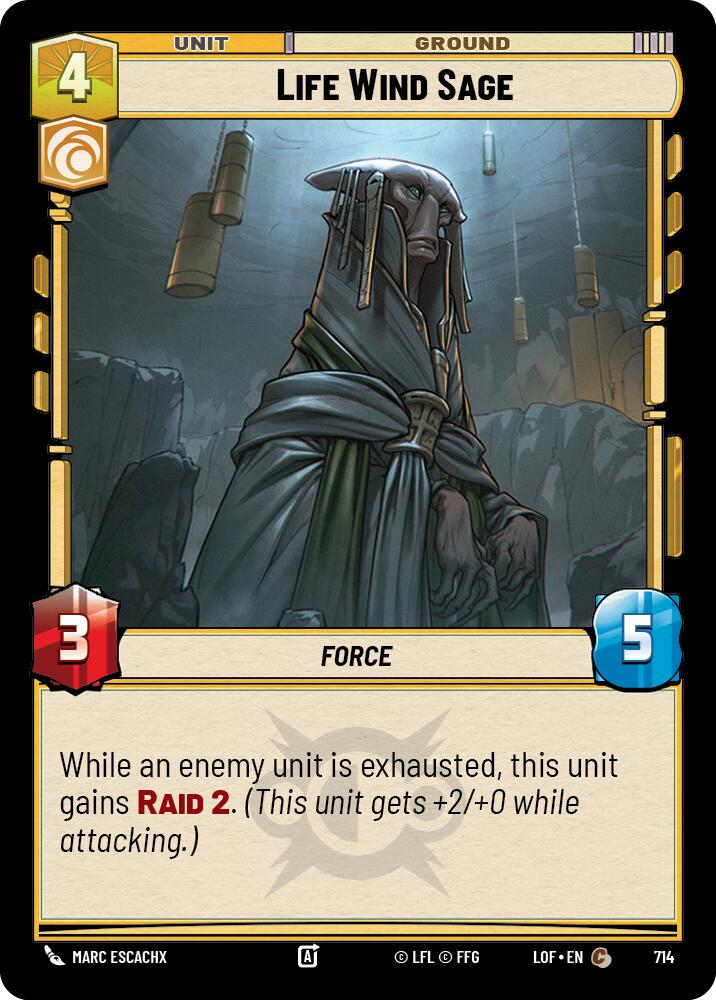 {SW-C}Life Wind Sage (714) (Foil) (714) [Legends of the Force]