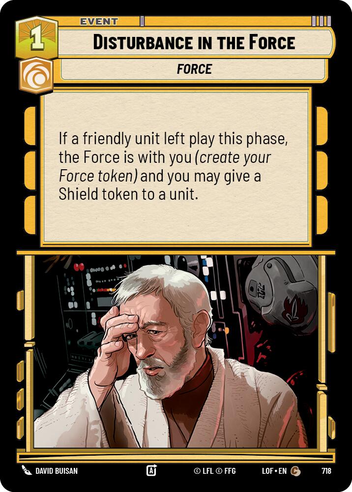 {SW-C}Disturbance in the Force (718) (Foil) (718) [Legends of the Force]