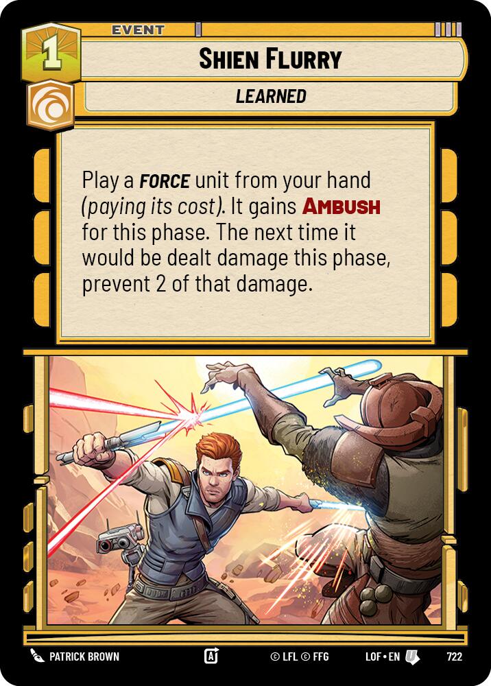 {SW-C}Shien Flurry (722) (Foil) (722) [Legends of the Force]