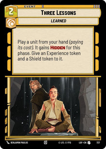 {SW-C}Three Lessons (727) (Foil) (727) [Legends of the Force]