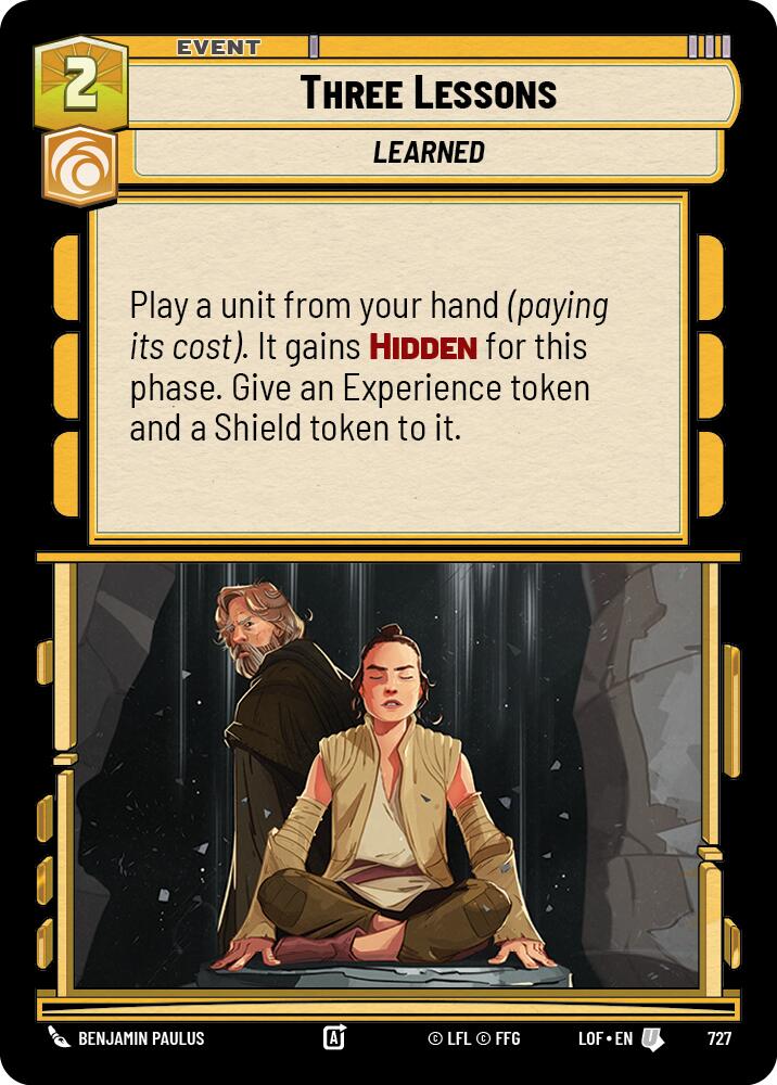 {SW-C}Three Lessons (727) (Foil) (727) [Legends of the Force]