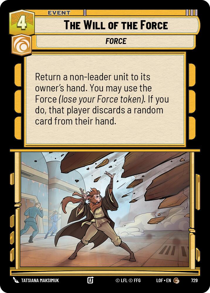 {SW-C}The Will of the Force (729) (Foil) (729) [Legends of the Force]