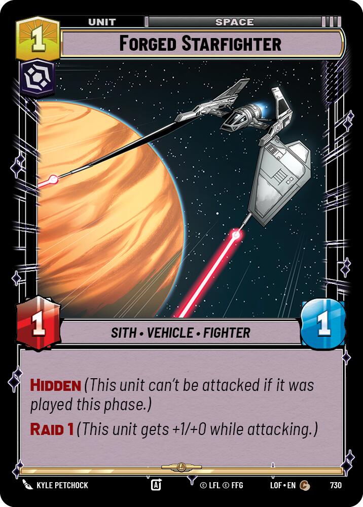 {SW-C}Forged Starfighter (730) (Foil) (730) [Legends of the Force]