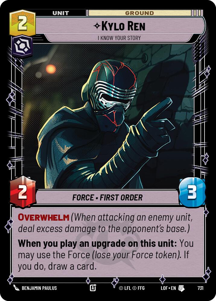 {SW-C}Kylo Ren (731) - I Know Your Story (Foil) (731) [Legends of the Force]