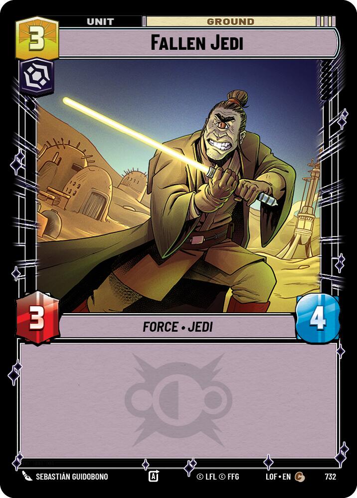{SW-C}Fallen Jedi (732) (Foil) (732) [Legends of the Force]