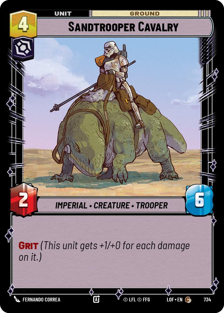 {SW-C}Sandtrooper Cavalry (734) (Foil) (734) [Legends of the Force]