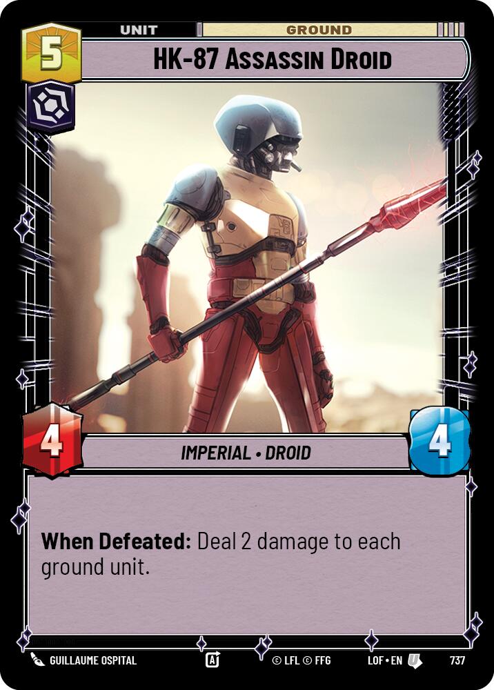 {SW-C}HK-87 Assassin Droid (737) (Foil) (737) [Legends of the Force]