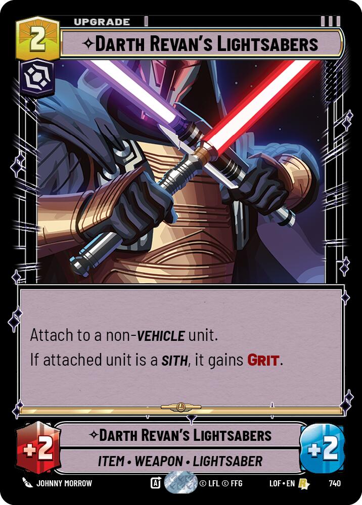 {SW-R}Darth Revan's Lightsabers (740) (Foil) (740) [Legends of the Force]
