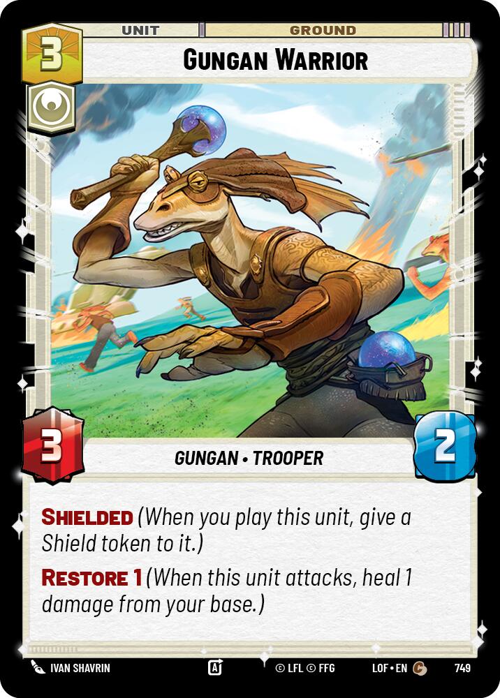 {SW-C}Gungan Warrior (749) (Foil) (749) [Legends of the Force]