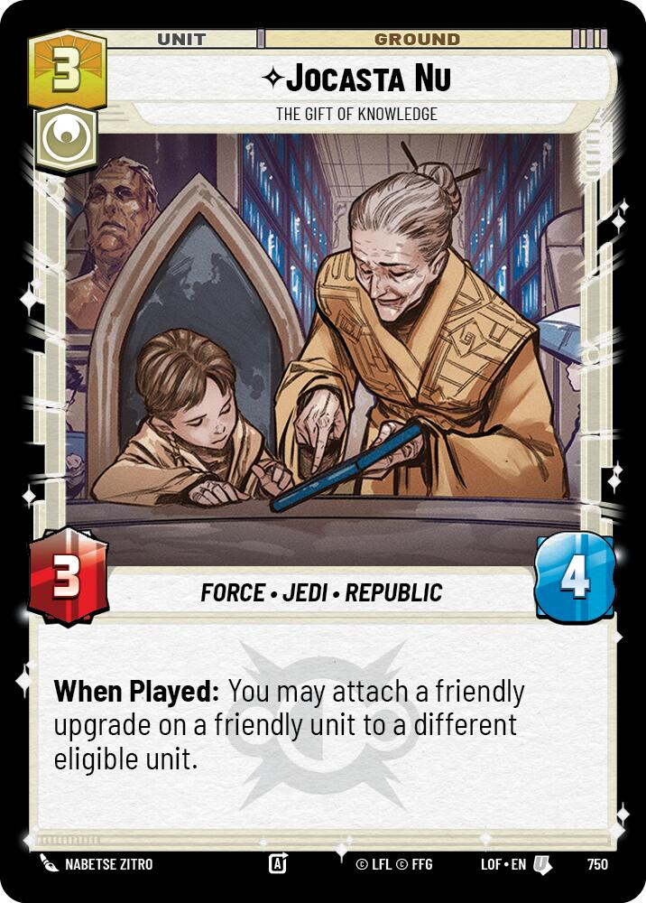 {SW-C}Jocasta Nu (750) - The Gift of Knowledge (Foil) (750) [Legends of the Force]