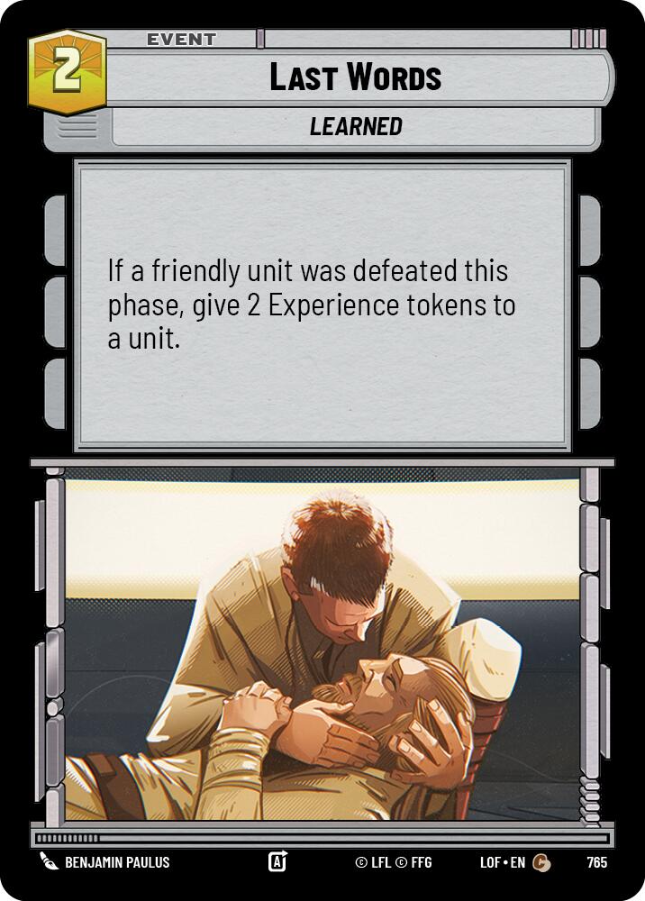 {SW-C}Last Words (765) (Foil) (765) [Legends of the Force]