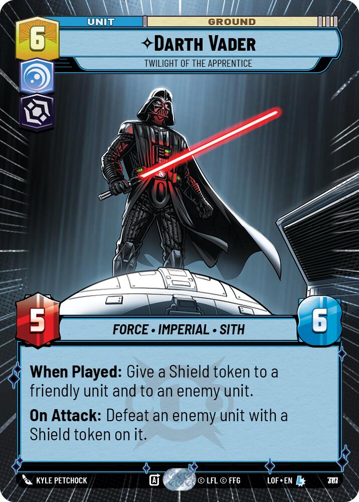 {SW-R}Darth Vader (777) - Twilight of the Apprentice (Hyperspace Foil) (777) [Legends of the Force]