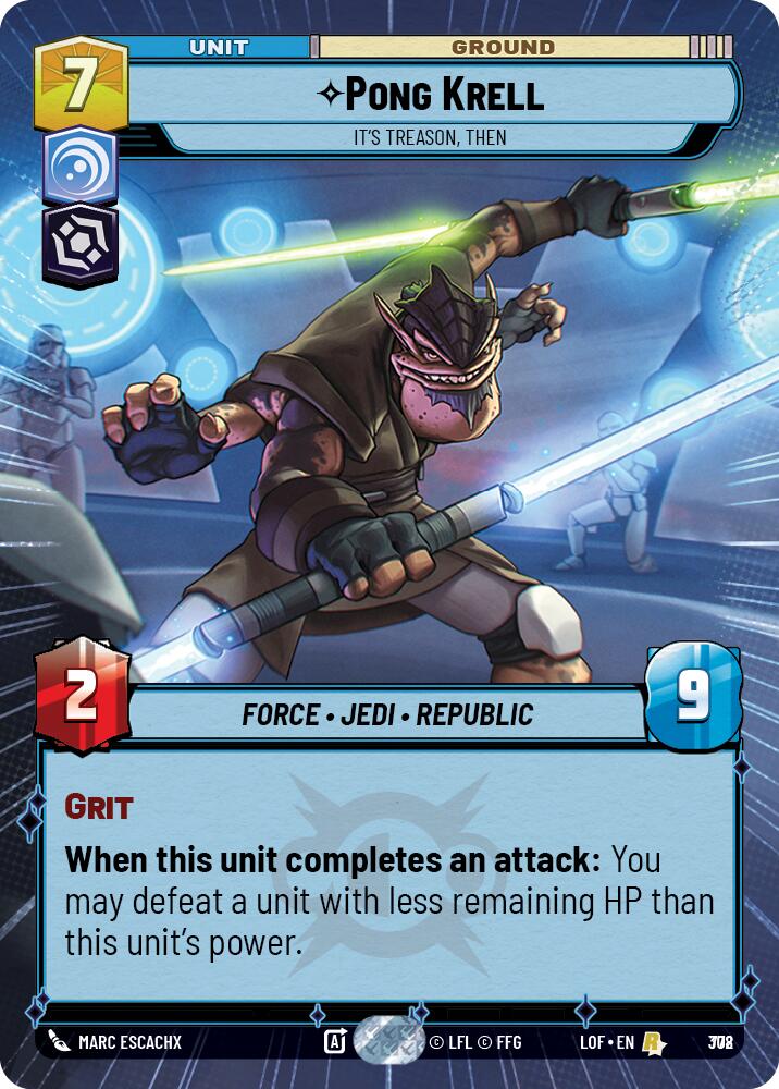 {SW-R}Pong Krell (778) - It's Treason, Then (Hyperspace Foil) (778) [Legends of the Force]