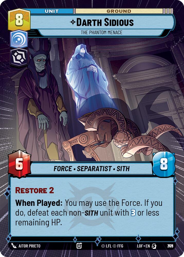 {SW-R}Darth Sidious (779) - The Phantom Menace (Hyperspace Foil) (779) [Legends of the Force]