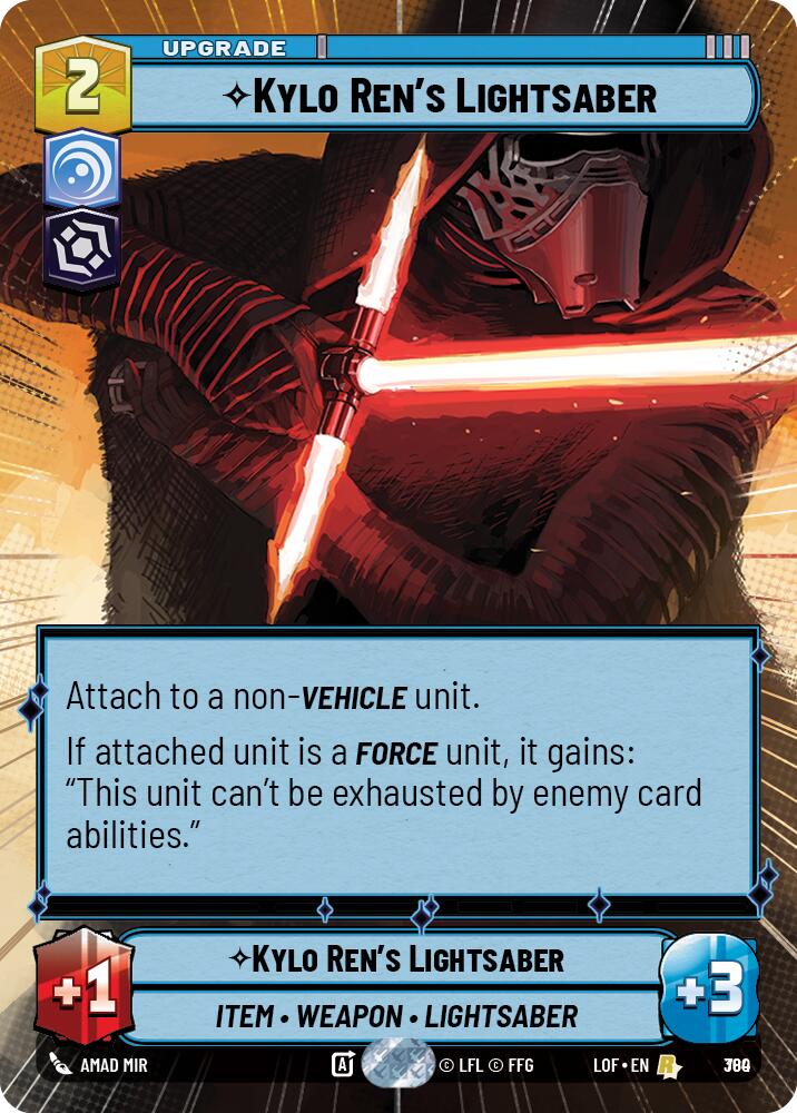 {SW-R}Kylo Ren's Lightsaber (780) (Hyperspace Foil) (780) [Legends of the Force]