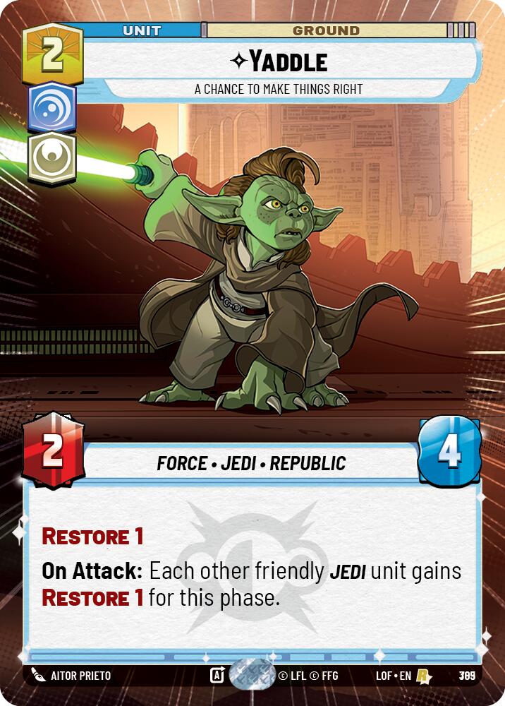 {SW-R}Yaddle (785) - A Chance To Make Things Right (Hyperspace Foil) (785) [Legends of the Force]
