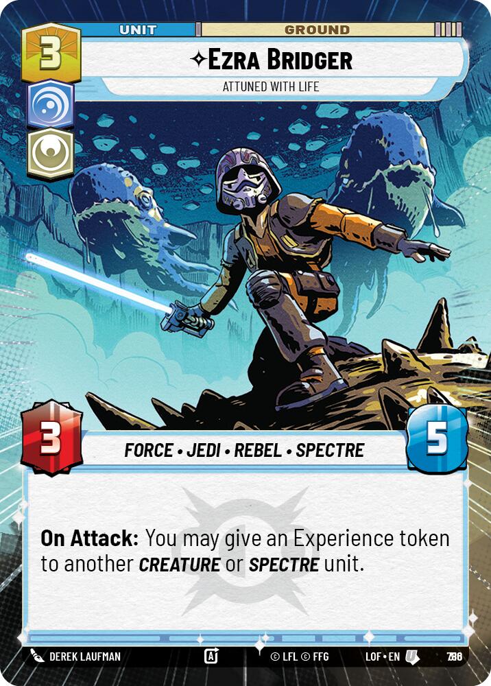 {SW-C}Ezra Bridger (786) - Attuned With Life (Hyperspace Foil) (786) [Legends of the Force]
