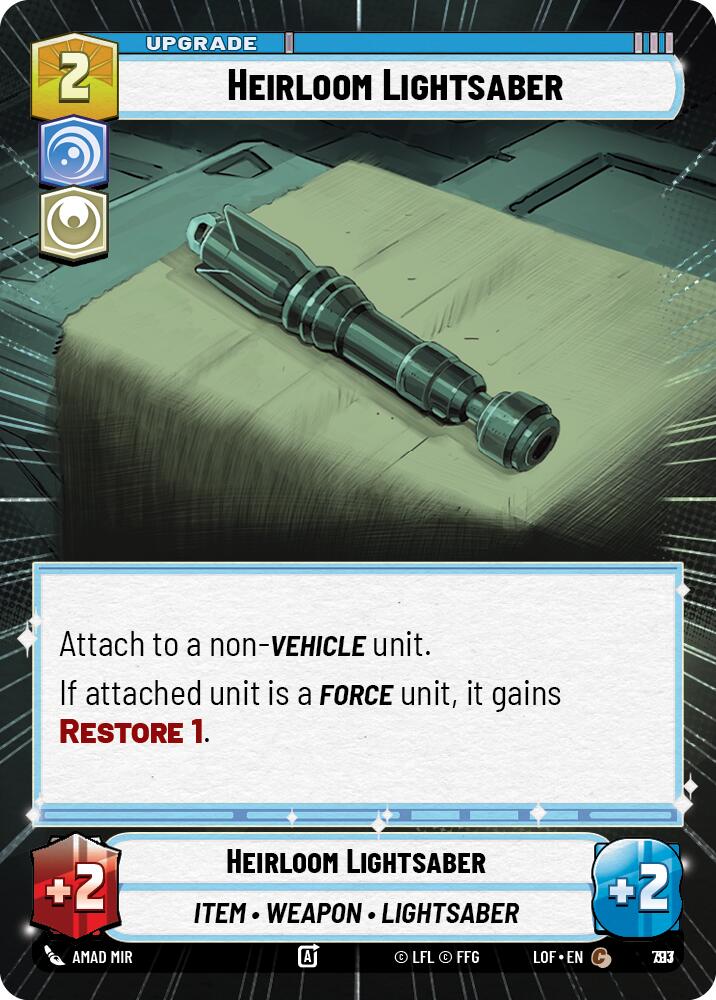 {SW-C}Heirloom Lightsaber (793) (Hyperspace Foil) (793) [Legends of the Force]