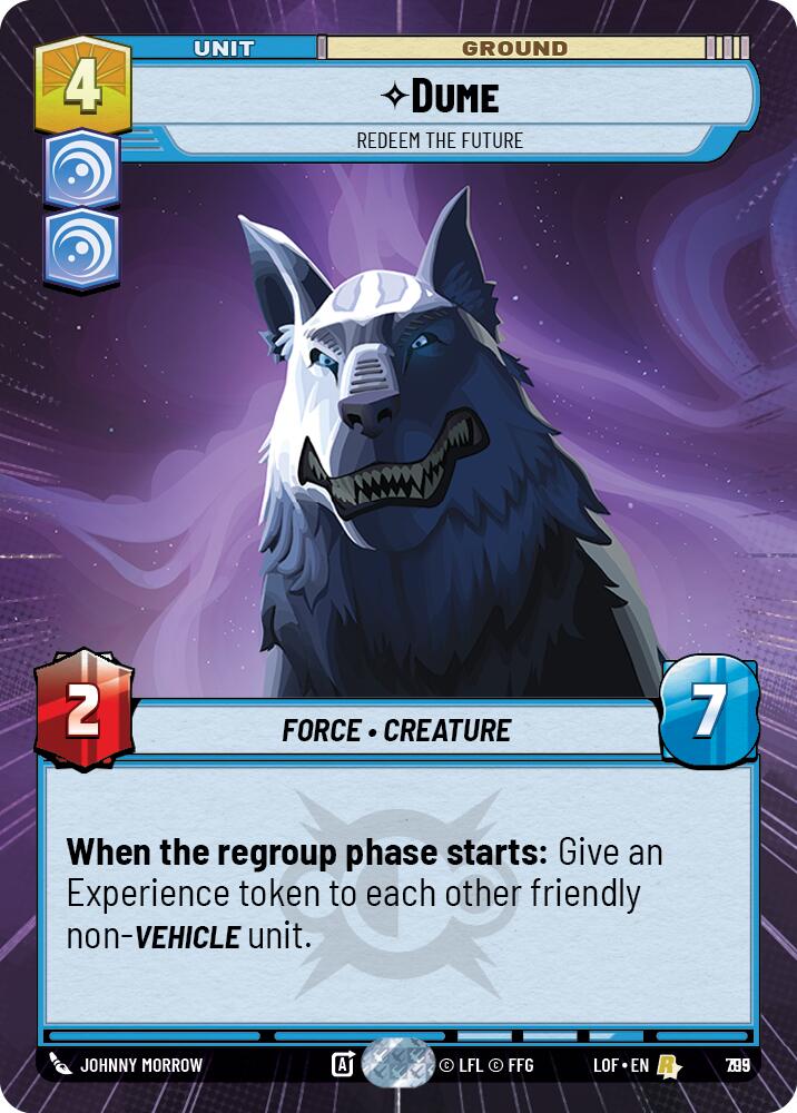 {SW-R}Dume (795) - Redeem the Future (Hyperspace Foil) (795) [Legends of the Force]