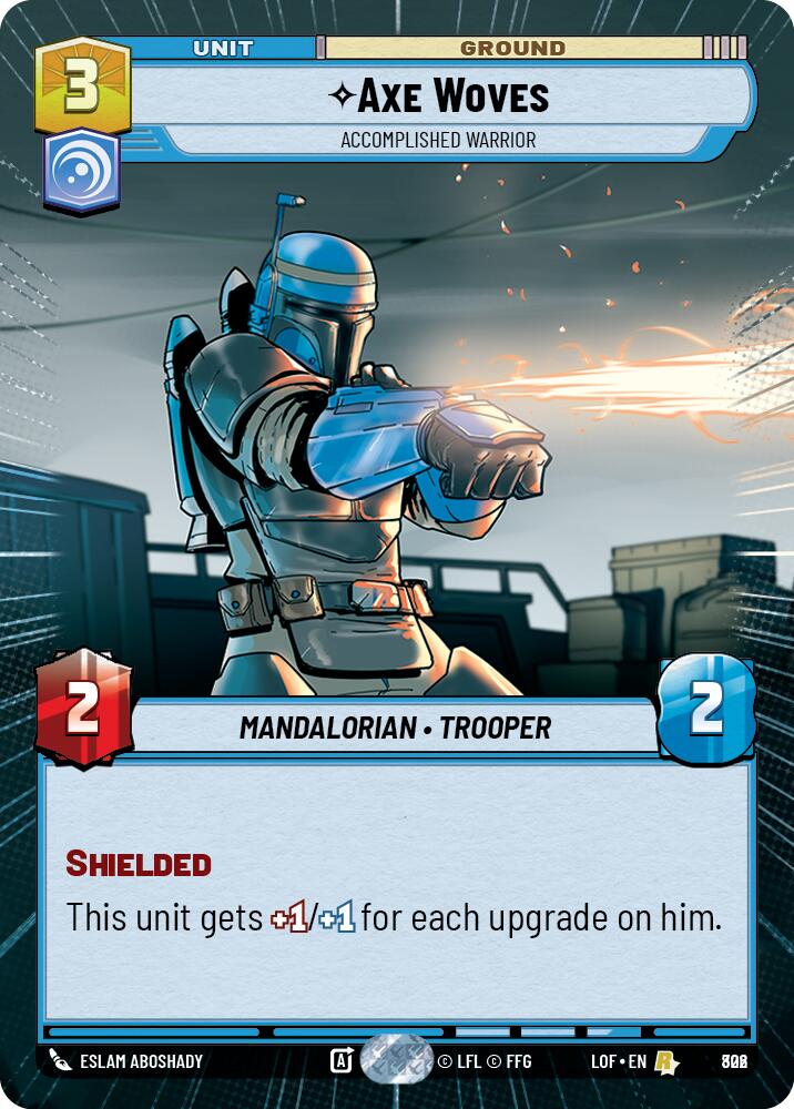 {SW-R}Axe Woves (802) - Accomplished Warrior (Hyperspace Foil) (802) [Legends of the Force]