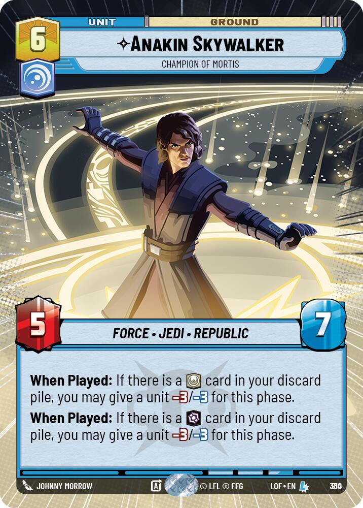 {SW-R}Anakin Skywalker (810) - Champion of Mortis (Hyperspace Foil) (810) [Legends of the Force]