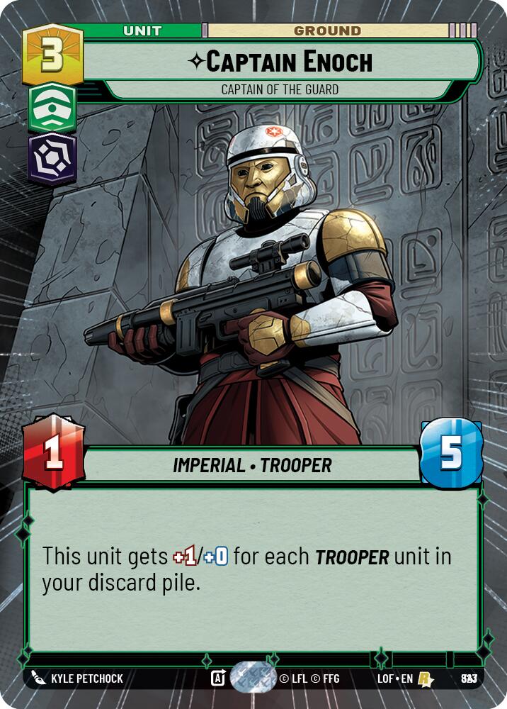 {SW-R}Captain Enoch (823) - Captain of the Guard (Hyperspace Foil) (823) [Legends of the Force]