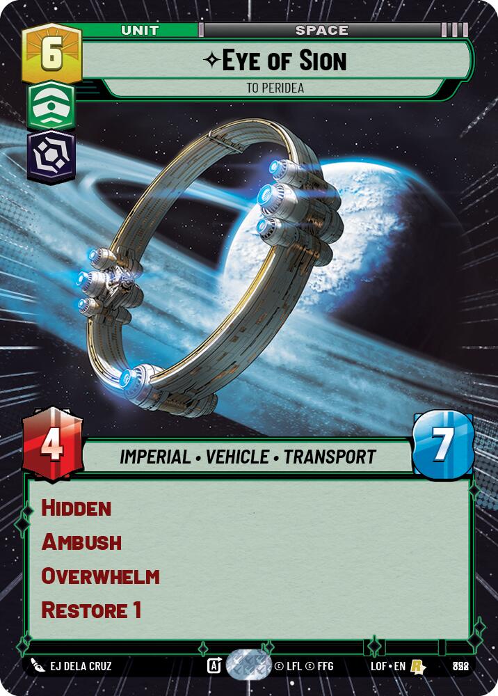{SW-R}Eye of Sion (828) - To Peridea (Hyperspace Foil) (828) [Legends of the Force]