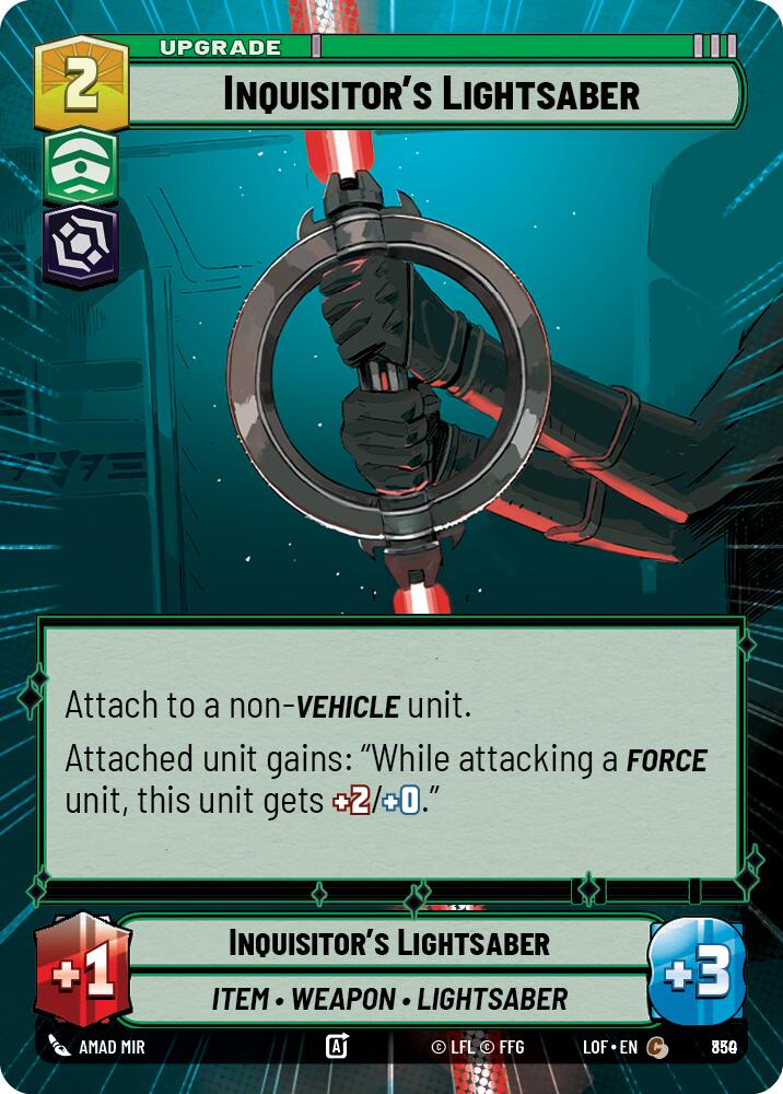 {SW-C}Inquisitor's Lightsaber (830) (Hyperspace Foil) (830) [Legends of the Force]