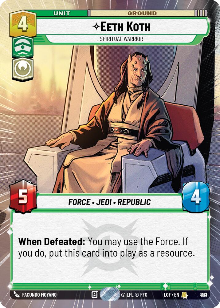{SW-R}Eeth Koth (837) - Spiritual Warrior (Hyperspace Foil) (837) [Legends of the Force]