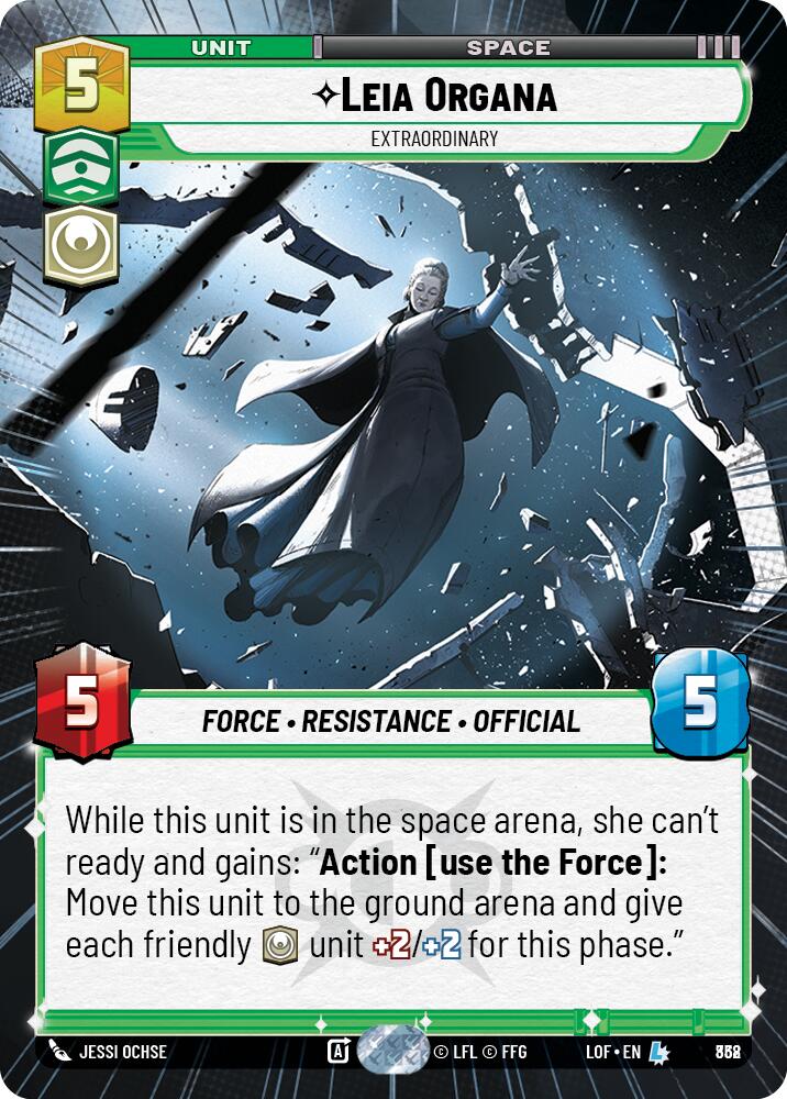 {SW-R}Leia Organa (838) - Extraordinary (Hyperspace Foil) (838) [Legends of the Force]