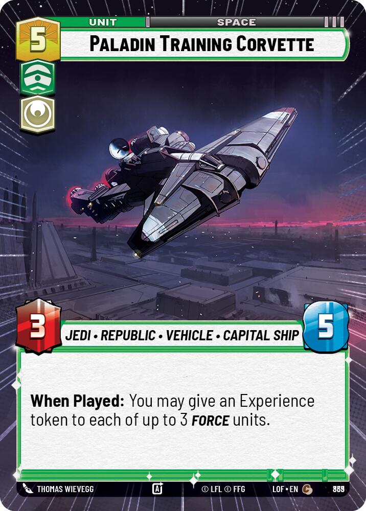 {SW-C}Paladin Training Corvette (839) (Hyperspace Foil) (839) [Legends of the Force]