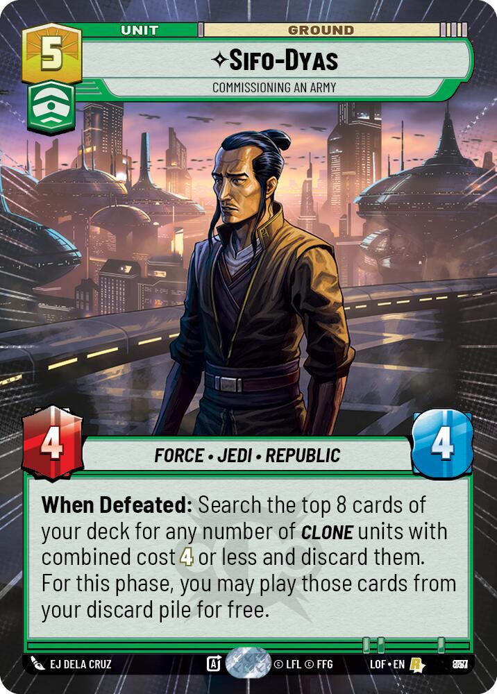 {SW-R}Sifo-Dyas (857) - Commissioning An Army (Hyperspace Foil) (857) [Legends of the Force]