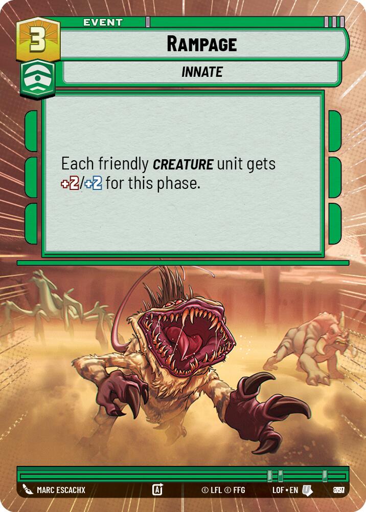 {SW-C}Rampage (867) (Hyperspace Foil) (867) [Legends of the Force]