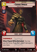 {SW-C}Savage Opress (877) - Imbued With Hate (Hyperspace Foil) (877) [Legends of the Force]