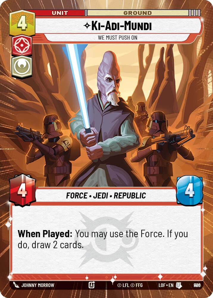 {SW-C}Ki-Adi-Mundi (886) - We Must Push On (Hyperspace Foil) (886) [Legends of the Force]