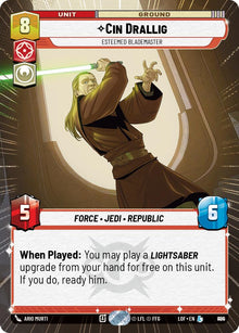 {SW-R}Cin Drallig (890) - Esteemed Blademaster (Hyperspace Foil) (890) [Legends of the Force]