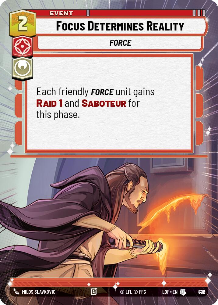 {SW-C}Focus Determines Reality (892) (Hyperspace Foil) (892) [Legends of the Force]