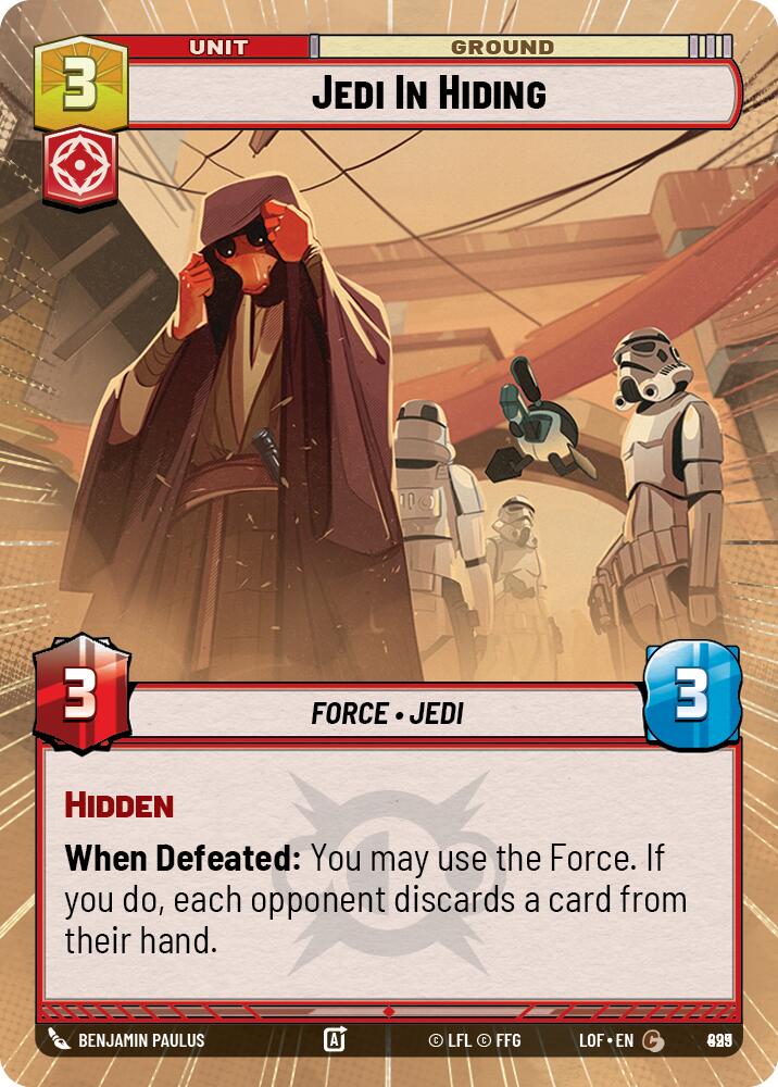 {SW-C}Jedi In Hiding (899) (Hyperspace Foil) (899) [Legends of the Force]