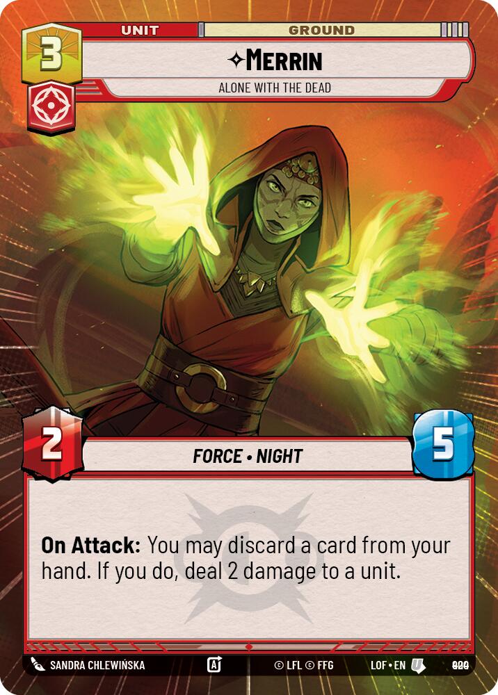 {SW-C}Merrin (900) - Alone with the Dead (Hyperspace Foil) (900) [Legends of the Force]