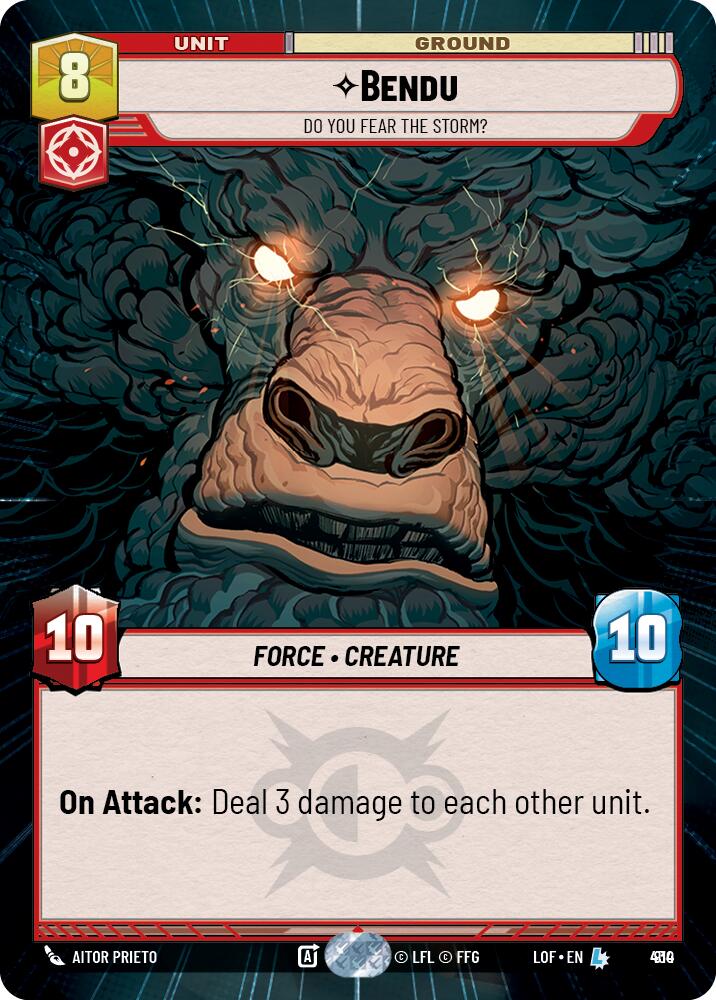 {SW-R}Bendu (910) - Do You Fear the Storm? (Hyperspace Foil) (910) [Legends of the Force]
