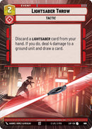 {SW-C}Lightsaber Throw (916) (Hyperspace Foil) (916) [Legends of the Force]