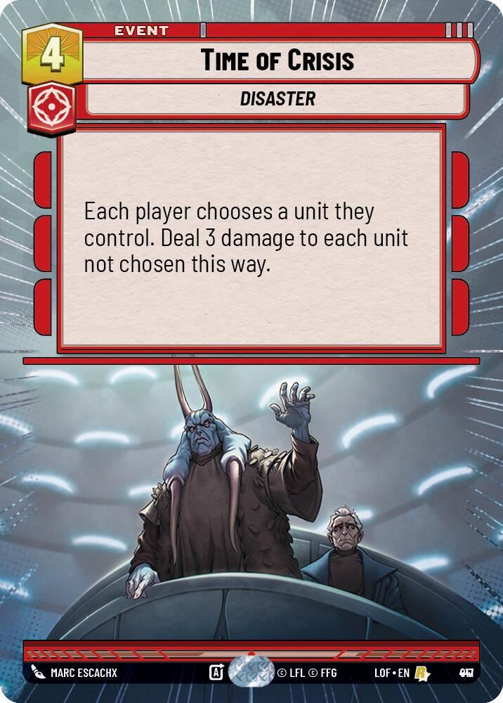 {SW-R}Time of Crisis (917) (Hyperspace Foil) (917) [Legends of the Force]