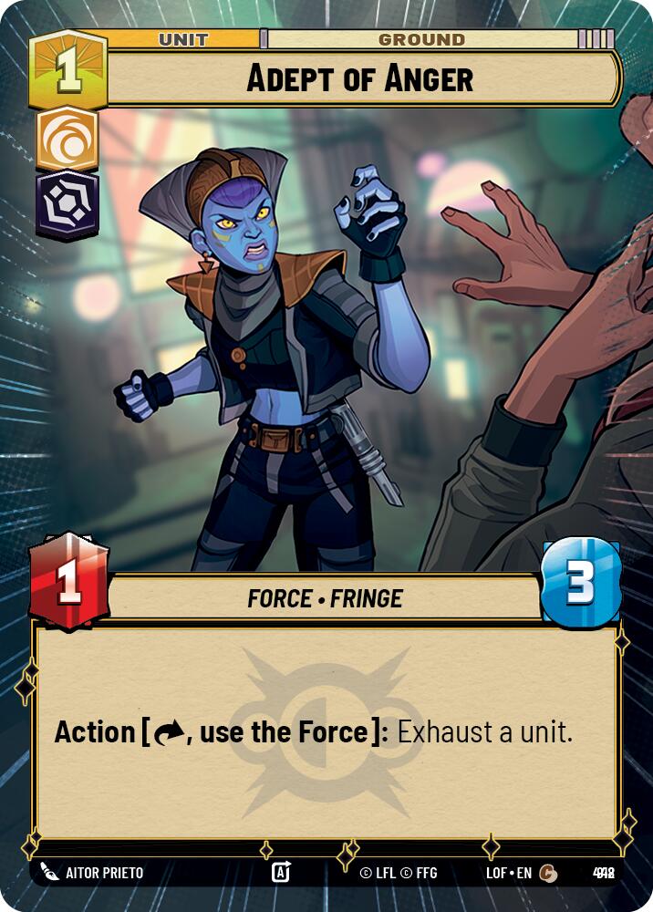 {SW-C}Adept of Anger (918) (Hyperspace Foil) (918) [Legends of the Force]