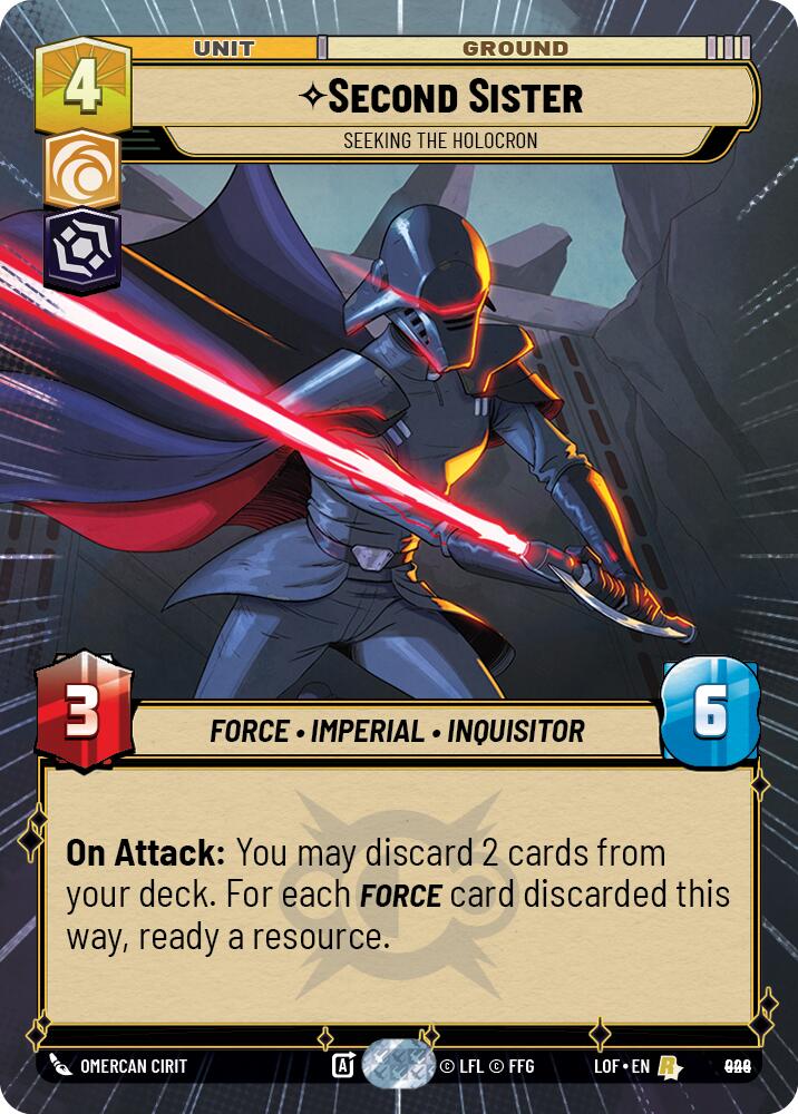 {SW-R}Second Sister (924) - Seeking the Holocron (Hyperspace Foil) (924) [Legends of the Force]