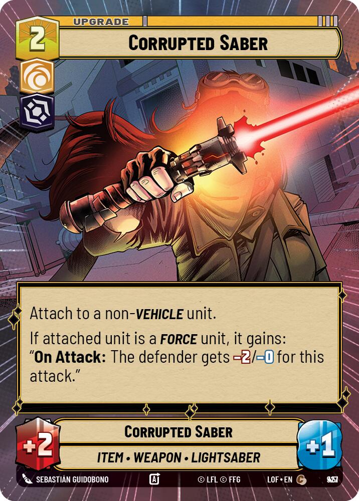 {SW-C}Corrupted Saber (927) (Hyperspace Foil) (927) [Legends of the Force]